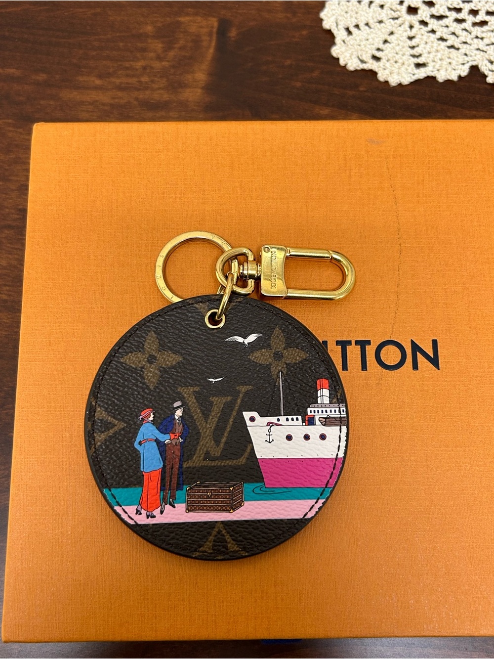 Louis Vuitton limited edition 2016 Transatlantic themed key chain and bag charm. - Picture 9 of 9
